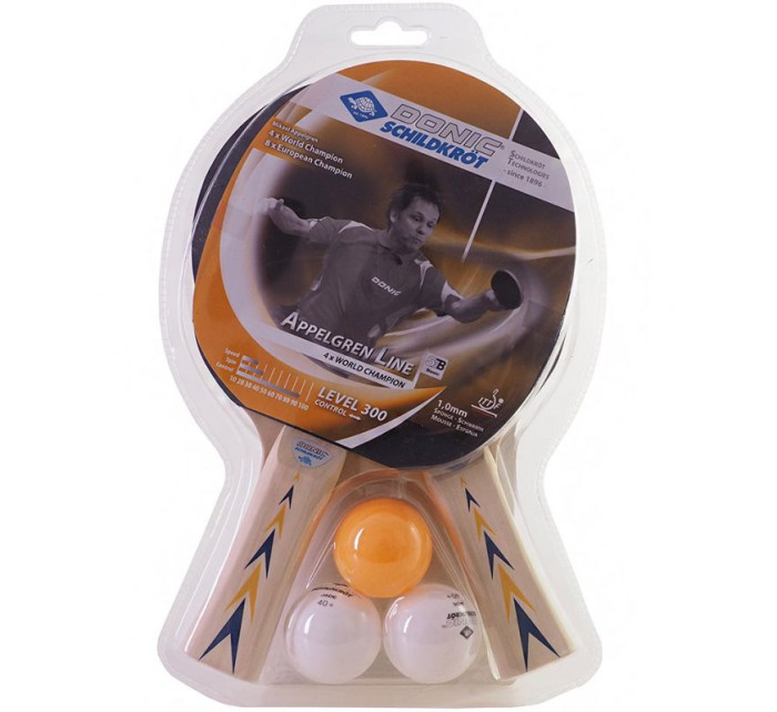 DONIC APPELGREN 300 PING PONG SET 2rak+3 pily blistr 788417