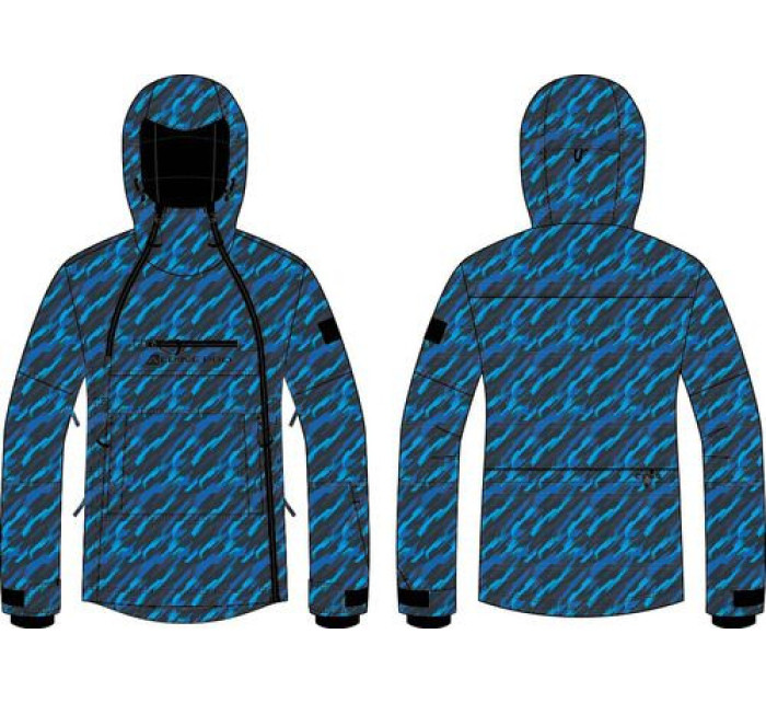 Pánská lyžařská bunda s membránou ptx ALPINE PRO GHAD electric blue lemonade varianta pa