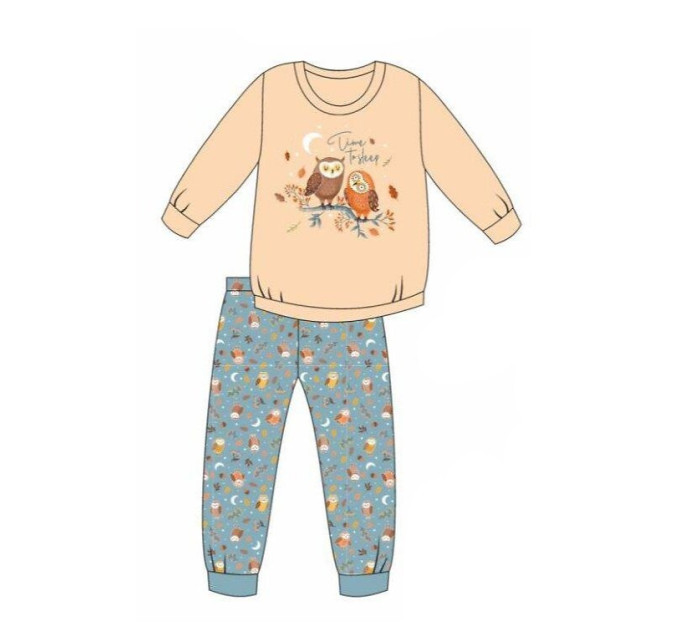 Dívčí pyžamo Cornette Kids Girl 977/176 Owls 2 dł/r 86-128