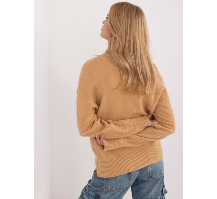 Sweter AT SW  camelowy model 20459081 - FPrice