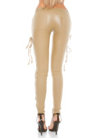 Sexy KouCla leather look trousers with lacing