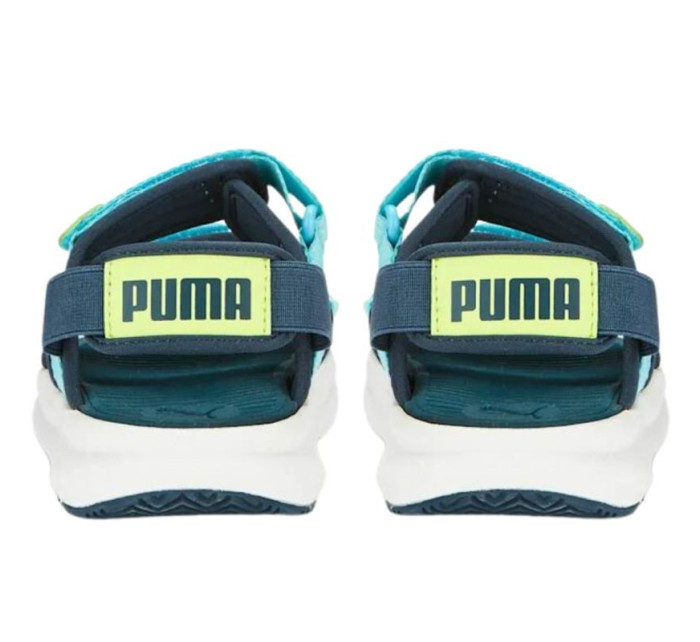 Dětské sportovní sandály Evolve Jr 390449 02 Tmavě modrá se sv.modrou a žlutou - Puma