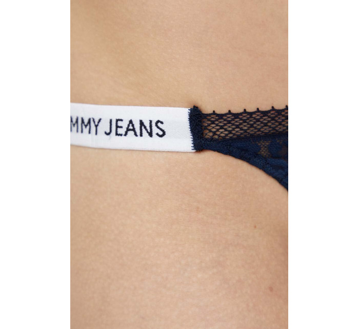 Dámská tanga HIGH LEG THONG UW0UW05160 C1G tm. modré - Tommy Hilfiger