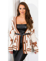 Trendy knitted cardigan to model 19622402 - Style fashion