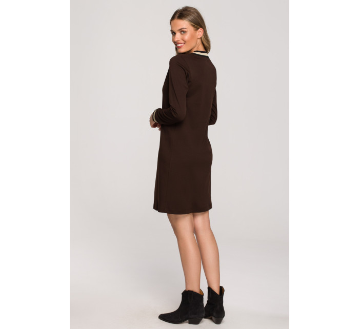 Stylove Šaty S328 Brown