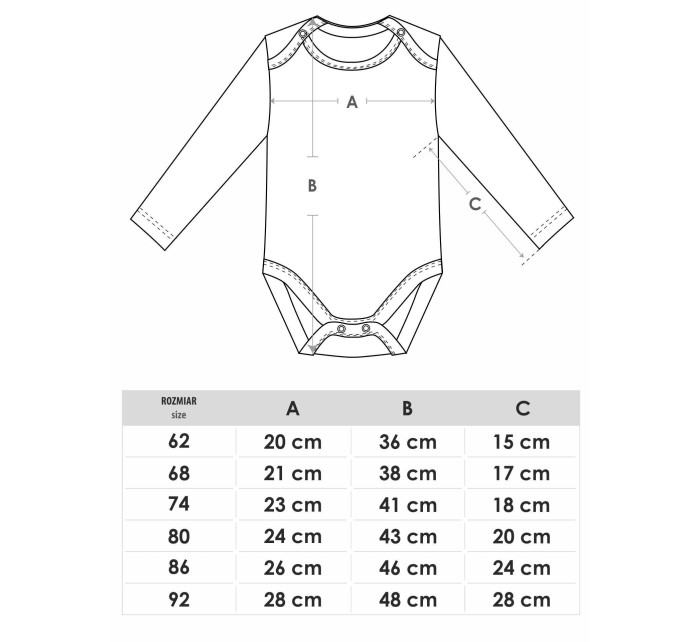 Body s dlouhým rukávem 3Pack model 19637803 Multicolour - Yoclub