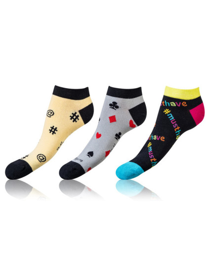 nízké ponožky unisex v 3 páry INSHOE SOCKS 3x  žlutá model 17624478 - Bellinda