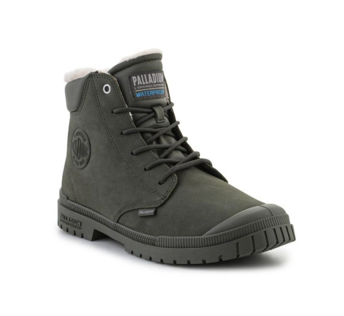 Palladium SP20 Cuff Leather Waterproof WL U 79067-325-M Olive Night boty