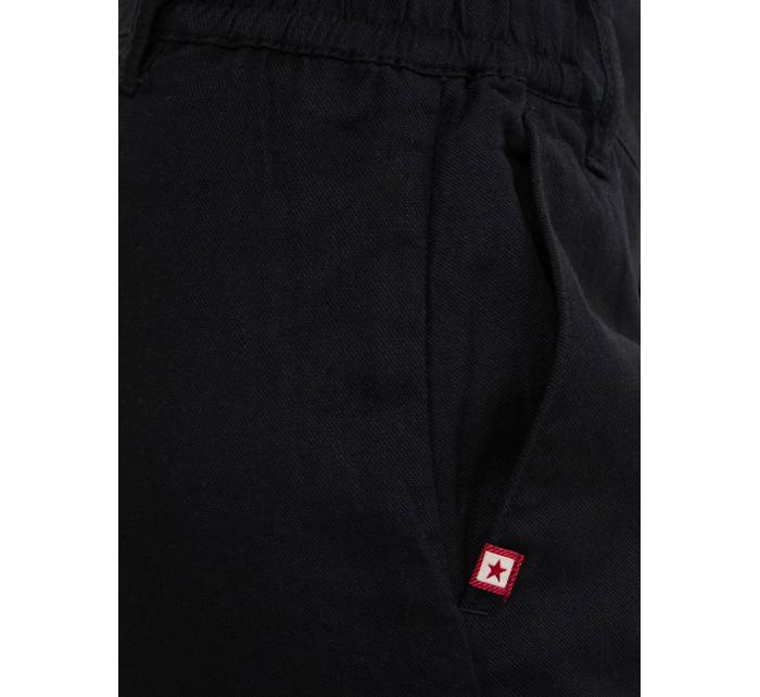 Big Star Široké kalhoty Non Denim 350014 Black 907