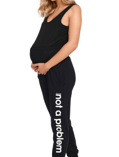Dámské těhotenské kalhoty / tepláky model 18422207 černá Doktor Nap - DOCTOR NAP