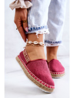 Dámské espadrilky Slip-on Big Star - tmavě růžové