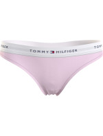 Dámská tanga LOGO WAISTBAND THONG UW0UW03835TOG světle růžová - Tommy Hilfiger