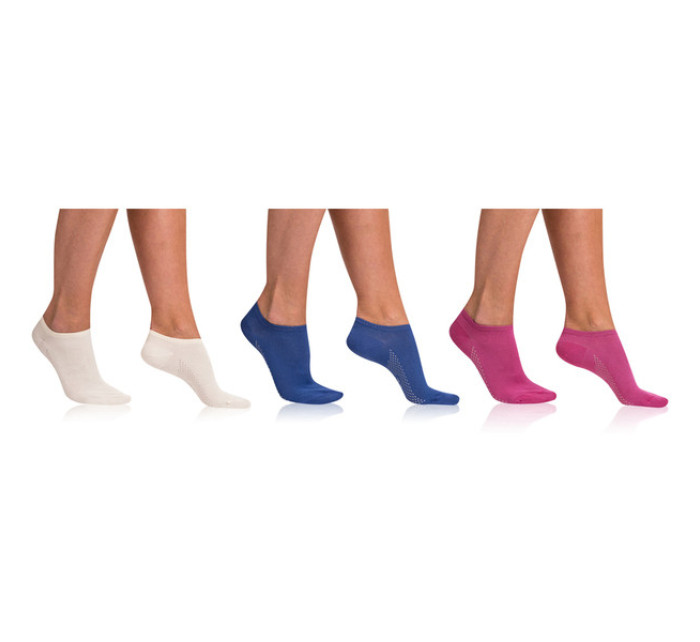 Krátké dámské bambusové ponožky 3 ks BAMBUS AIR LADIES IN-SHOE SOCKS 3x - BELLINDA - bílá