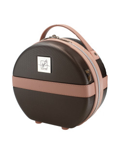 Toaletní taška Semiline ABS+PU T5673-1 Brown/Pink