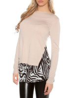 Trendy Kouclafineknitted jumper with Animalprint