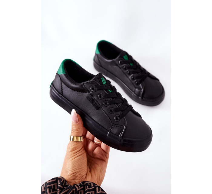 Children's Leather Sneakers BIG STAR DD374147 Black