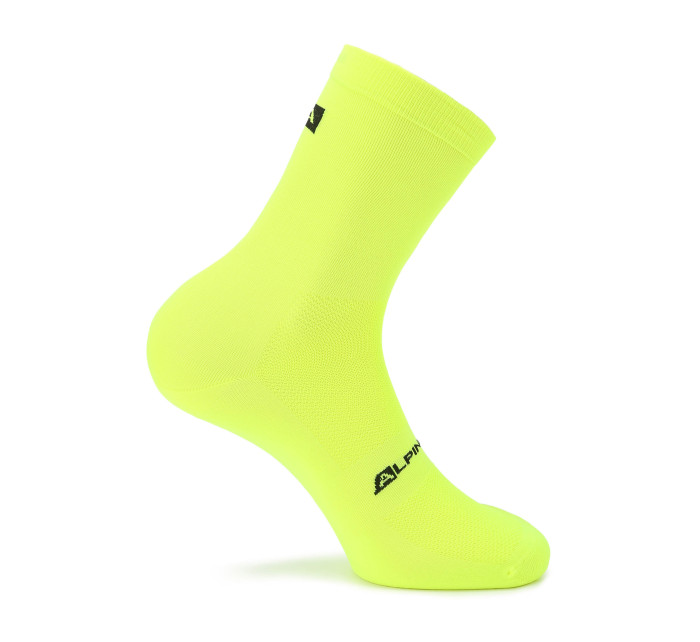 Unisex ponožky s antibakteriální úpravou ALPINE PRO COLO neon safety yellow