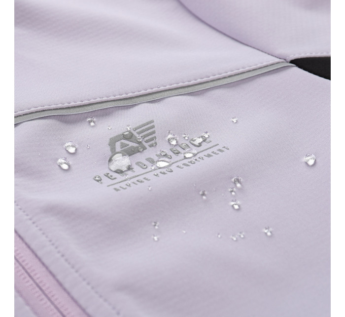 Dětská softshellová bunda s membránou ALPINE PRO GEROCO pastel lilac