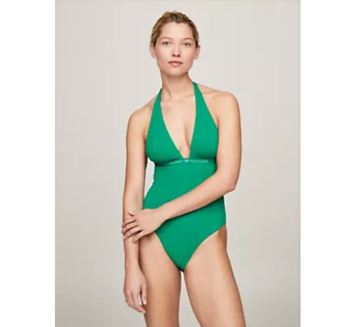 Dámský 1 kus HALTER ONE PIECE RP (EXT SIZES) UW0UW05259L4B - Tommy Hilfiger