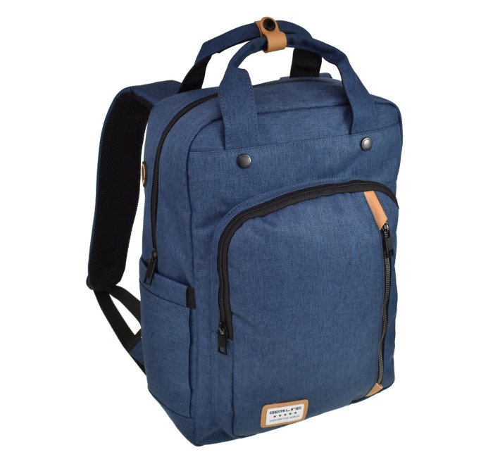 Batoh na notebook model 20725909 Navy Blue - Semiline