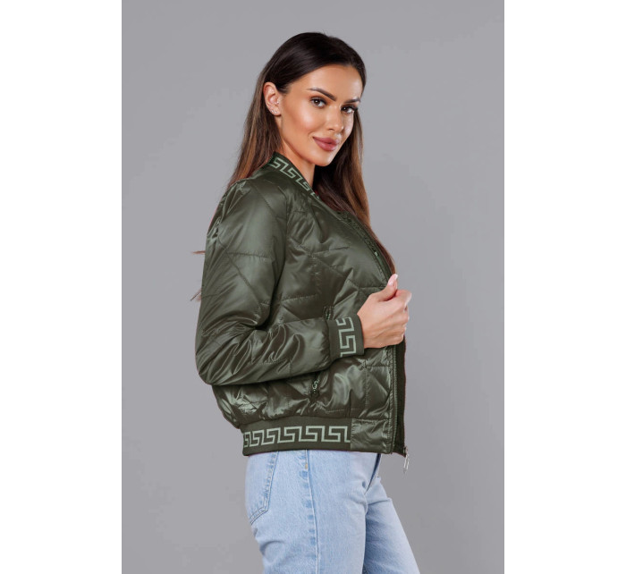 Dámská bunda typu "bomber" v khaki barvě model 18035490 - S'WEST