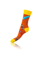 Dárková krabička zábavných crazy ponožek 4 páry CRAZY SOCKS BOX - BELLINDA - černá