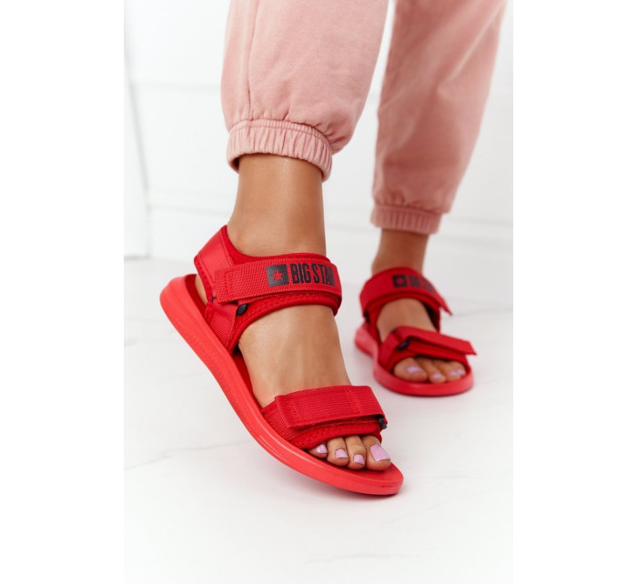 Women's Sport Sandals Big Star HH274A027 Red