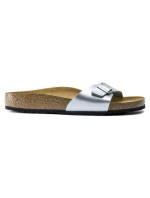 Dámské žabky Birkenstock Madrid Birko-Flor Silver regular wide (0040411) dámské