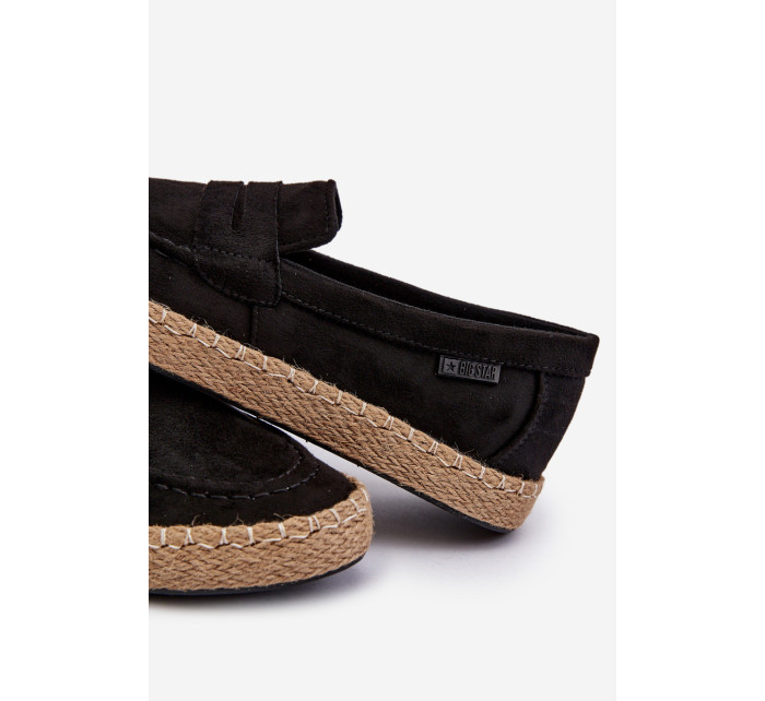 Pánské Eco Suede Espadrilky Big Star Black