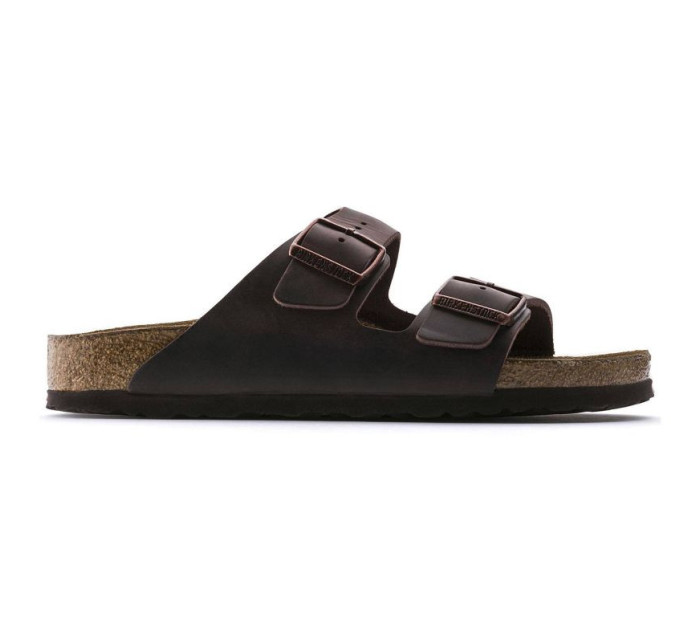 Dámské žabky Birkenstock Arizona Soft Footbed Oiled Leather Habana narrow (0452763)