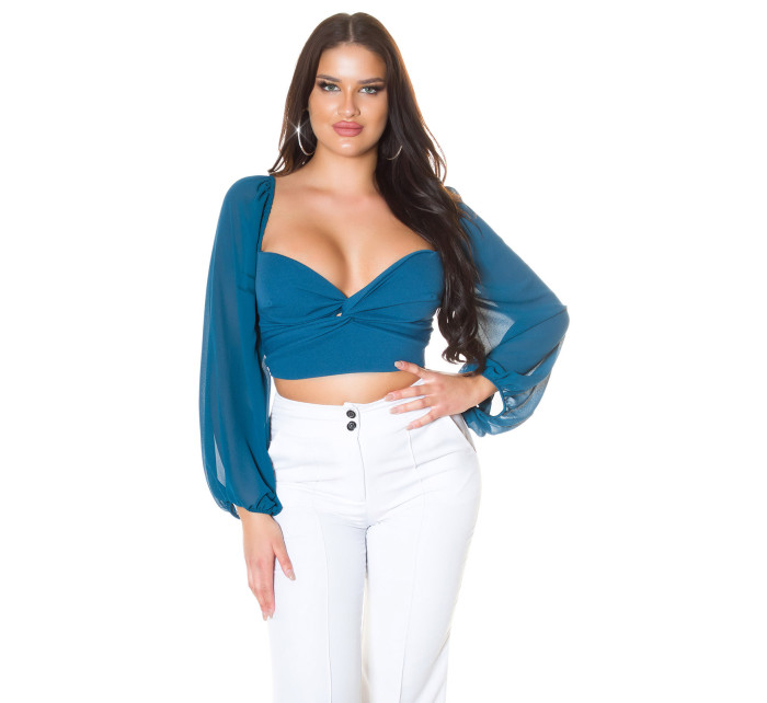 Sexy Koucla Crop Blouse with model 19620951 - Style fashion