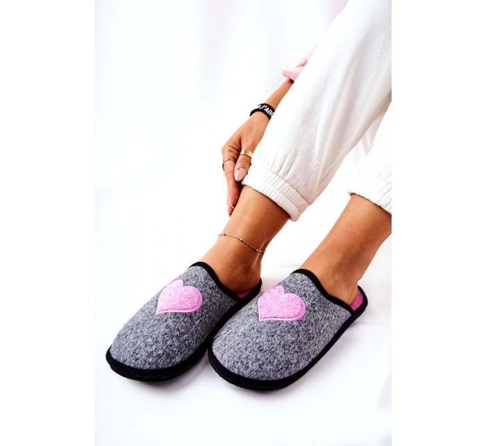 Household slippers Panto Fino II267010 Grey-pink