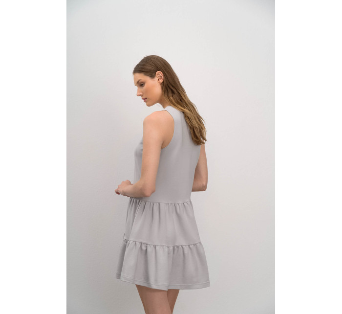 Pohodlné jednobarevné dámské šaty model 17162559 - Vamp