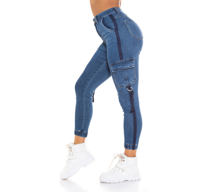 Trendy Highwaist Cargolook Jeans