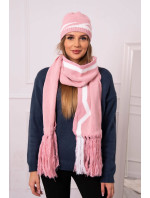 Dámská souprava se šátkem  powder pink model 18752573 - K-Fashion