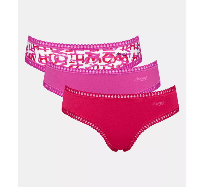 sloggi GO Crush Hipster C3P - PINK - SLOGGI PINK - SLOGGI