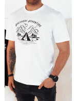 Pánské tričko s potiskem bílé Dstreet RX5412