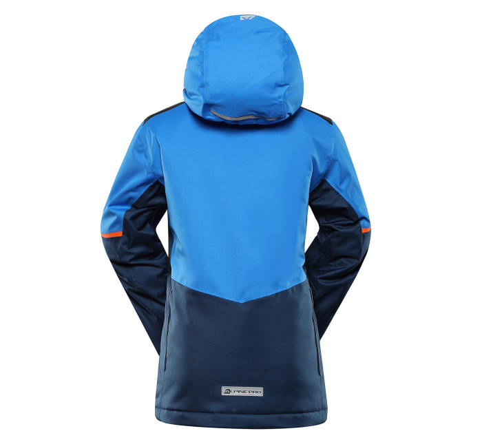 Dětská lyžařská bunda s membránou ptx ALPINE PRO ZARIBO electric blue lemonade