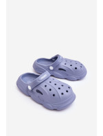 Dětské pěnové pantofle Crocs Modre Cloudy