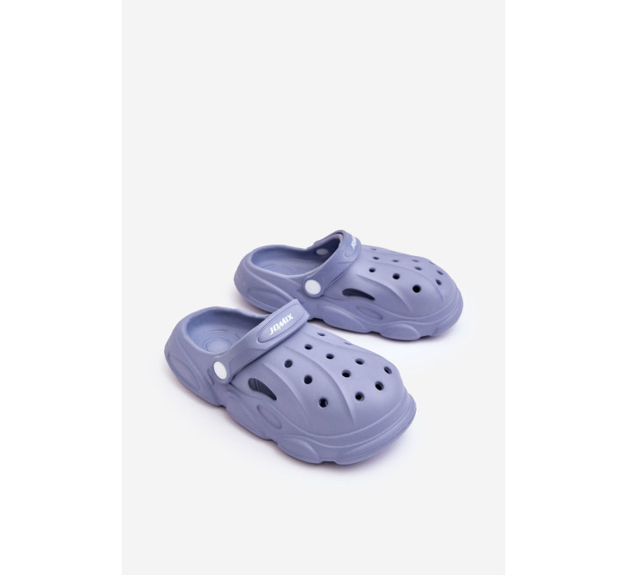 Dětské pěnové pantofle Crocs Modre Cloudy