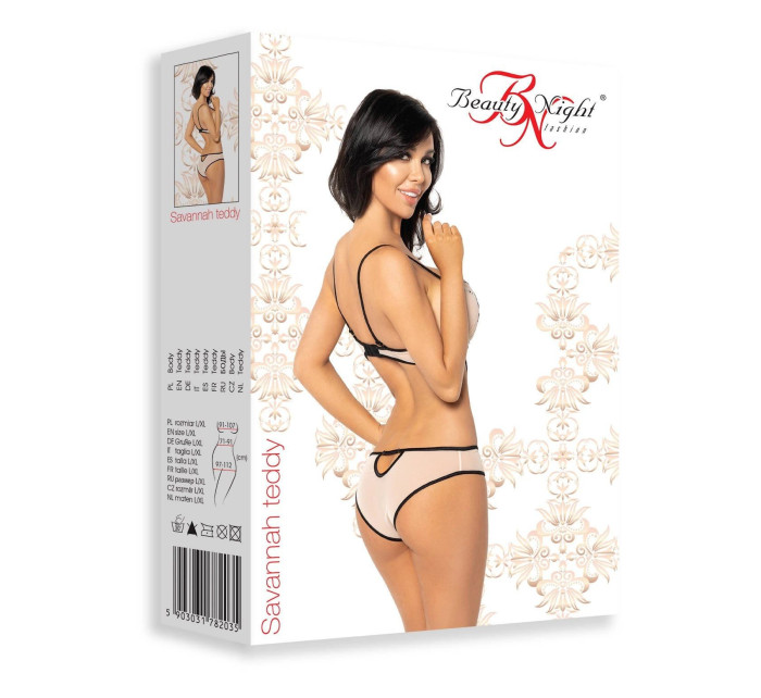 Erotické body Savannah teddy - BEAUTY NIGHT FASHION