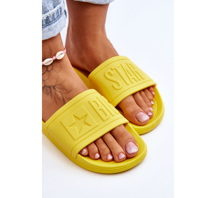 Women's Slippers Big Star HH274A040 Yellow