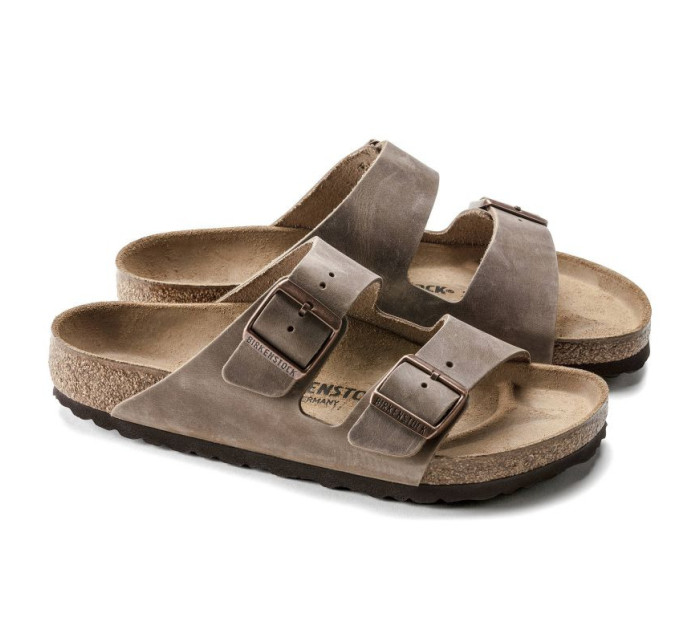 Birkenstock Arizona Tabacco Brown pánské/ženské hnědé žabky regular wide (0352201)