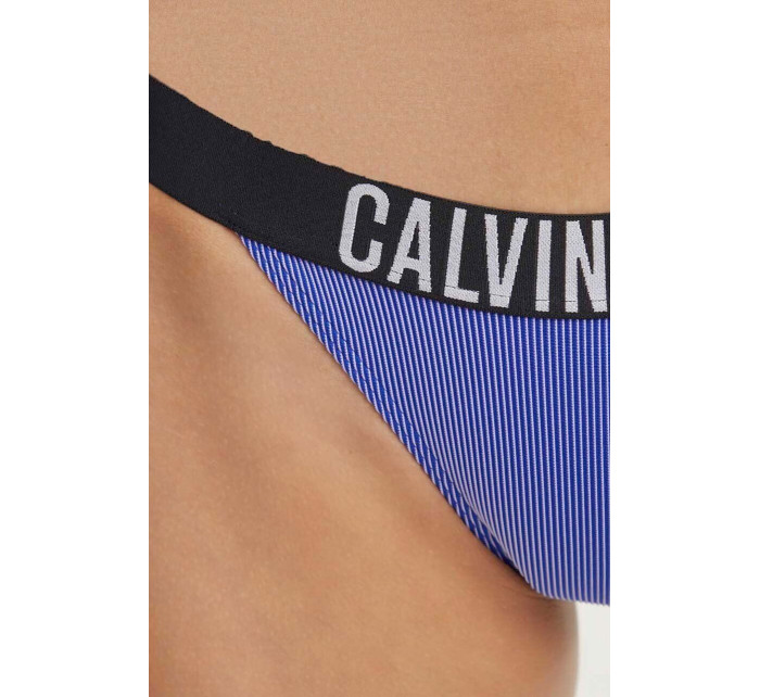 Dámské plavkové kalhotky KW0KW02611 C86 modré - Calvin Klein