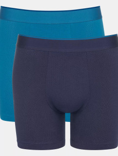 Pánské boxerky EVER Airy Short C2P - BLUE - DARK COMBINATION - kombinace modré M008 - SLOGGI