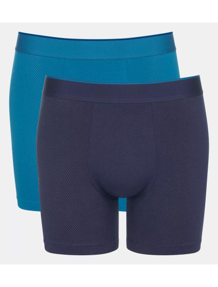 Pánské boxerky EVER Airy Short C2P - BLUE - DARK COMBINATION - kombinace modré M008 - SLOGGI