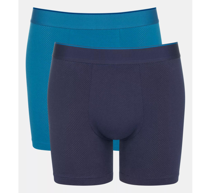 Pánské boxerky EVER Airy Short C2P - BLUE - DARK COMBINATION - kombinace modré M008 - SLOGGI