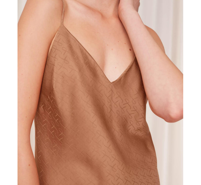 Dámská noční košile Silky Sensuality J NDW 01 X - BROWN - sv. hnědá 6403 - TRIUMPH