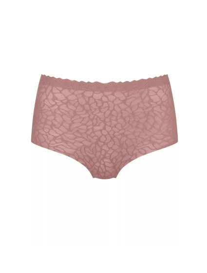 Dámské kalhotky Zero Feel Lace 2.0 High Waist - BROWN - sv. hnědé 1141- SLOGGI