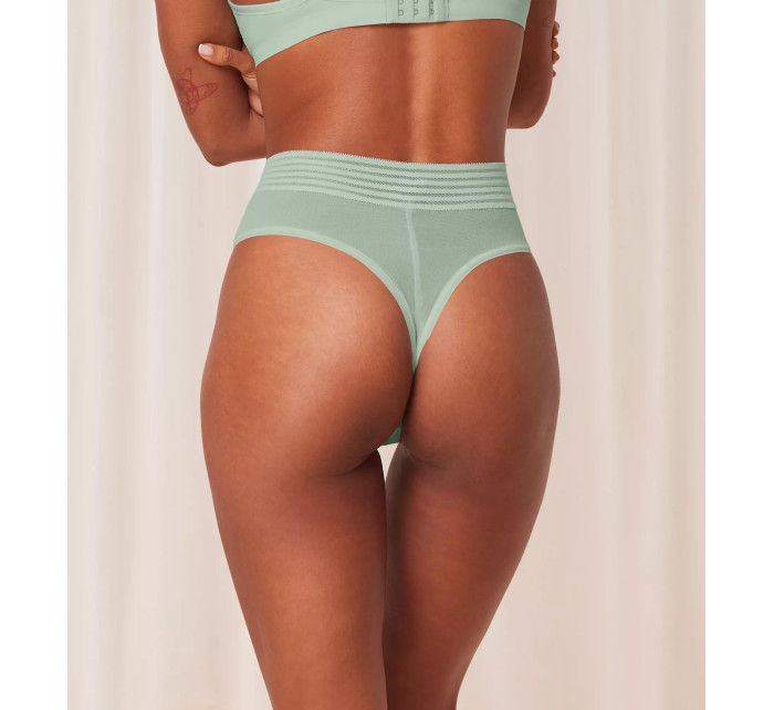 Dámské kalhotky Tempting Sheer Highwaist String - GREEN - zelené 7786 - TRIUMPH